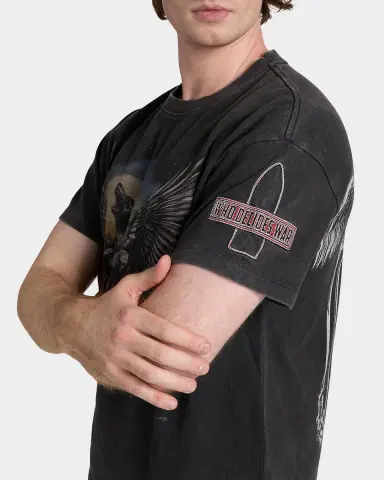 Who Decides War Men's Moon Jersey Graphic T-Shirt | Thumbnail 5 Who Decides War Men's Moon Jersey Graphic T-Shirt | Thumbnail 5