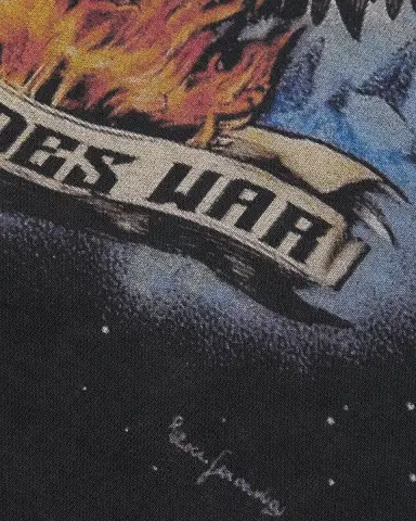 Who Decides War Men's Moon Jersey Graphic T-Shirt | Thumbnail 6 Who Decides War Men's Moon Jersey Graphic T-Shirt | Thumbnail 6