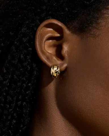 John Hardy 14K Icon 50 Hoop Earrings, 15mm | Thumbnail 2 John Hardy 14K Icon 50 Hoop Earrings, 15mm | Thumbnail 2