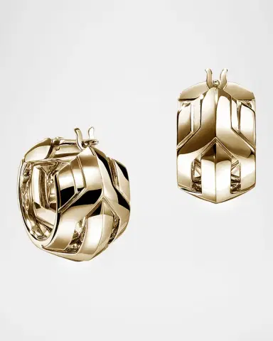 John Hardy 14K Icon 50 Hoop Earrings, 15mm | Thumbnail 3 John Hardy 14K Icon 50 Hoop Earrings, 15mm | Thumbnail 3