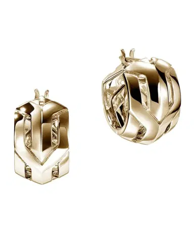 John Hardy 14K Icon 50 Hoop Earrings, 15mm | Thumbnail 1 John Hardy 14K Icon 50 Hoop Earrings, 15mm | Thumbnail 1