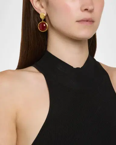 NEST Jewelry Carnelian Drop Earrings | Thumbnail 2 NEST Jewelry Carnelian Drop Earrings | Thumbnail 2