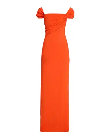 Oscar de la Renta Cap-Sleeve Draped Cady Column Gown | Thumbnail 1 Oscar de la Renta Cap-Sleeve Draped Cady Column Gown | Thumbnail 1