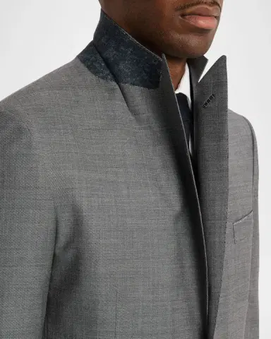 Brioni Men's Wool and Cashmere Sharkskin Two-Piece Suit | Thumbnail 9 Brioni Men's Wool and Cashmere Sharkskin Two-Piece Suit | Thumbnail 9