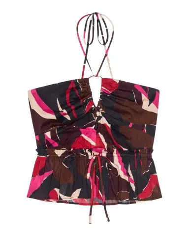 Rails Dulce Printed Halter Crop Top | Thumbnail 1 Rails Dulce Printed Halter Crop Top | Thumbnail 1