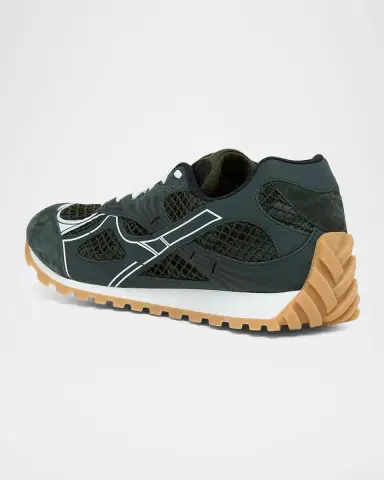 Bottega Veneta Men's Orbit Technical Fishnet Runner Sneakers | Thumbnail 5 Bottega Veneta Men's Orbit Technical Fishnet Runner Sneakers | Thumbnail 5