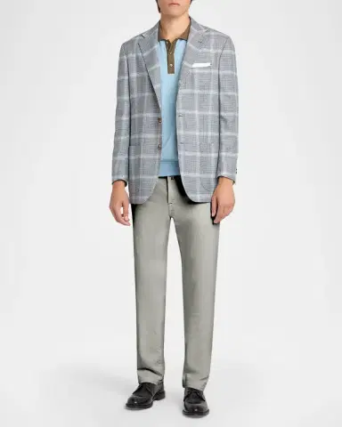 Kiton Men's Corrabo Stretch Cotton Straight Leg Five-Pocket Pants | Thumbnail 2 Kiton Men's Corrabo Stretch Cotton Straight Leg Five-Pocket Pants | Thumbnail 2