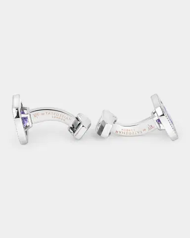 Tateossian Men 's Halo Rectangular Cufflinks | Thumbnail 2 Tateossian Men 's Halo Rectangular Cufflinks | Thumbnail 2
