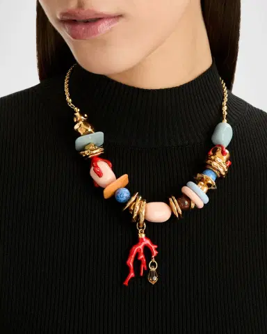 Oscar de la Renta Sea Glass Statement Necklace | Thumbnail 2 Oscar de la Renta Sea Glass Statement Necklace | Thumbnail 2