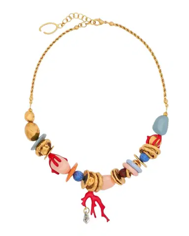 Oscar de la Renta Sea Glass Statement Necklace | Thumbnail 1 Oscar de la Renta Sea Glass Statement Necklace | Thumbnail 1