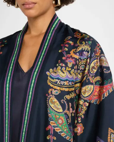 Etro Paisley Silk Open Jacket | Thumbnail 6 Etro Paisley Silk Open Jacket | Thumbnail 6