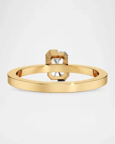Unsaid Meta Lab-Grown Diamond Radiant Solitaire Ring in 18K Yellow Gold | Thumbnail 3 Unsaid Meta Lab-Grown Diamond Radiant Solitaire Ring in 18K Yellow Gold | Thumbnail 3