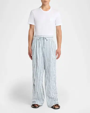Dolce & Gabbana Men 's Multi-Stripe Drawstring Lounge Pants | Thumbnail 2 Dolce & Gabbana Men 's Multi-Stripe Drawstring Lounge Pants | Thumbnail 2