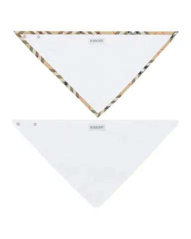 Burberry Kid's Check Cotton Two-Piece Bib Set | Thumbnail 1 Burberry Kid's Check Cotton Two-Piece Bib Set | Thumbnail 1