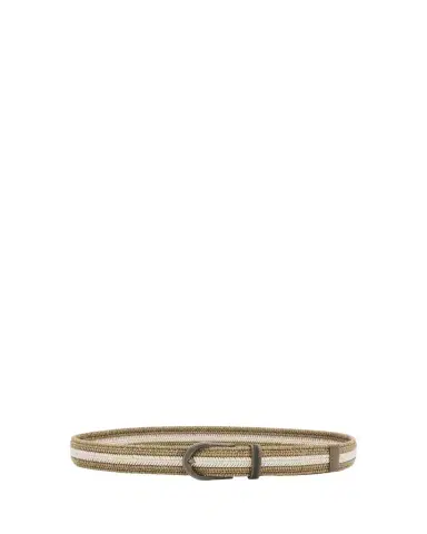 Brunello Cucinelli Braided Belt with Monili Trim | Thumbnail 1 Brunello Cucinelli Braided Belt with Monili Trim | Thumbnail 1