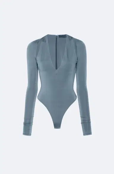 LAPOINTE Jersey V Neck Bodysuit | Thumbnail 2 LAPOINTE Jersey V Neck Bodysuit | Thumbnail 2