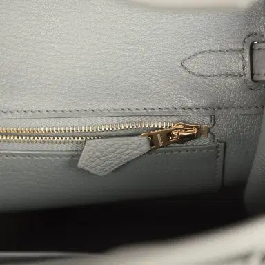 HERMÈS Hermes Birkin 25 Vert Amande Togo Gold Hardware | Thumbnail 9 HERMÈS Hermes Birkin 25 Vert Amande Togo Gold Hardware | Thumbnail 9