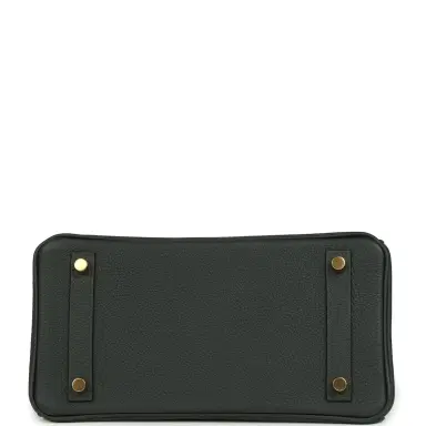 HERMÈS Hermes Birkin 25 Vert Fonce Togo Gold Hardware | Thumbnail 6 HERMÈS Hermes Birkin 25 Vert Fonce Togo Gold Hardware | Thumbnail 6