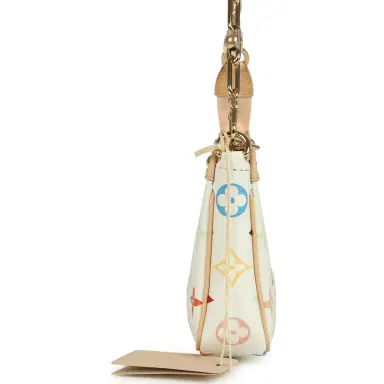 Louis Vuitton Louis Vuitton X Takashi Murakami Pochette Accessories White Multicolored Monogram Gold Hardware | Thumbnail 5 Louis Vuitton Louis Vuitton X Takashi Murakami Pochette Accessories White Multicolored Monogram Gold Hardware | Thumbnail 5