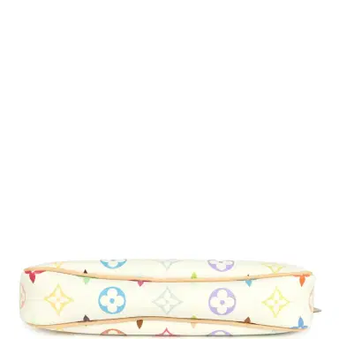 Louis Vuitton Louis Vuitton X Takashi Murakami Pochette Accessories White Multicolored Monogram Gold Hardware | Thumbnail 8 Louis Vuitton Louis Vuitton X Takashi Murakami Pochette Accessories White Multicolored Monogram Gold Hardware | Thumbnail 8