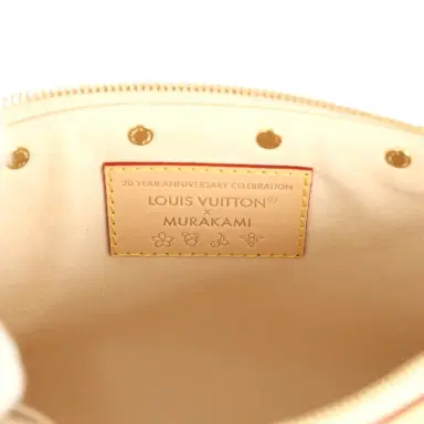 Louis Vuitton Louis Vuitton X Takashi Murakami Pochette Accessories White Multicolored Monogram Gold Hardware | Thumbnail 10 Louis Vuitton Louis Vuitton X Takashi Murakami Pochette Accessories White Multicolored Monogram Gold Hardware | Thumbnail 10
