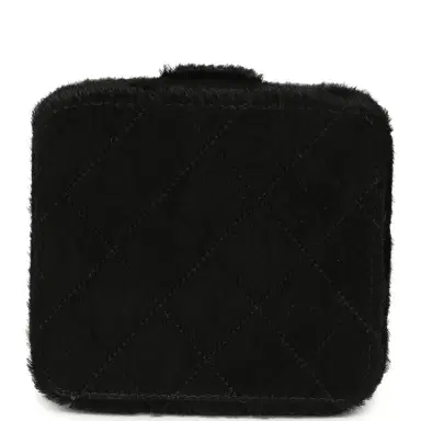 Chanel Vintage Chanel Square Vanity Box Black Pony Hair Antique Gold Hardware | Thumbnail 6 Chanel Vintage Chanel Square Vanity Box Black Pony Hair Antique Gold Hardware | Thumbnail 6