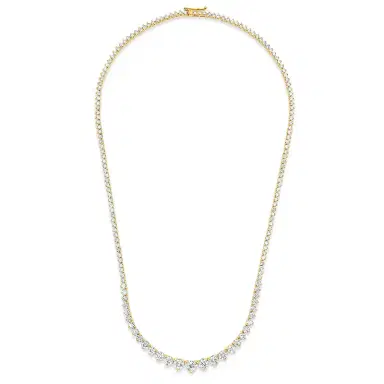 Jennifer Meyer Luxe Graduated 3-Prong Diamond Tennis Necklace | Thumbnail 2 Jennifer Meyer Luxe Graduated 3-Prong Diamond Tennis Necklace | Thumbnail 2