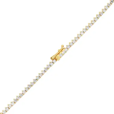 Jennifer Meyer Luxe Graduated 3-Prong Diamond Tennis Necklace | Thumbnail 3 Jennifer Meyer Luxe Graduated 3-Prong Diamond Tennis Necklace | Thumbnail 3