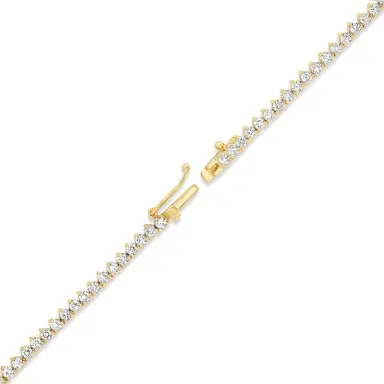 Jennifer Meyer Luxe Graduated 3-Prong Diamond Tennis Necklace | Thumbnail 4 Jennifer Meyer Luxe Graduated 3-Prong Diamond Tennis Necklace | Thumbnail 4