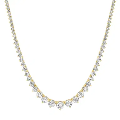 Jennifer Meyer Luxe Graduated 3-Prong Diamond Tennis Necklace | Thumbnail 1 Jennifer Meyer Luxe Graduated 3-Prong Diamond Tennis Necklace | Thumbnail 1