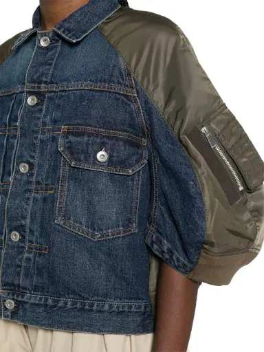 Sacai Denim x Nylon Twill Jacket | Thumbnail 5 Sacai Denim x Nylon Twill Jacket | Thumbnail 5