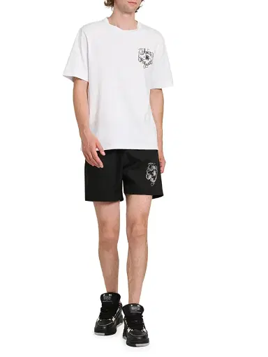 Amiri Men's Hollywood Cotton Crewneck T-Shirt - White | Thumbnail 2 Amiri Men's Hollywood Cotton Crewneck T-Shirt - White | Thumbnail 2