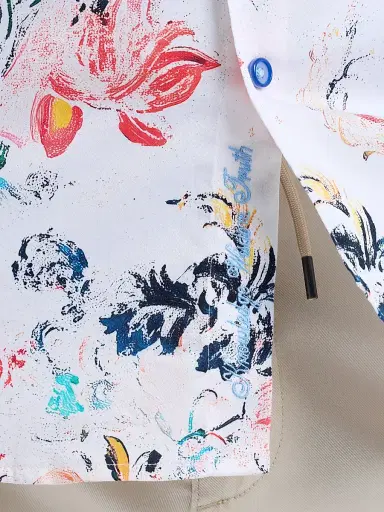 Robert Graham Men's Aldersgate Printed Stretch-Cotton Shirt | Thumbnail 7 Robert Graham Men's Aldersgate Printed Stretch-Cotton Shirt | Thumbnail 7