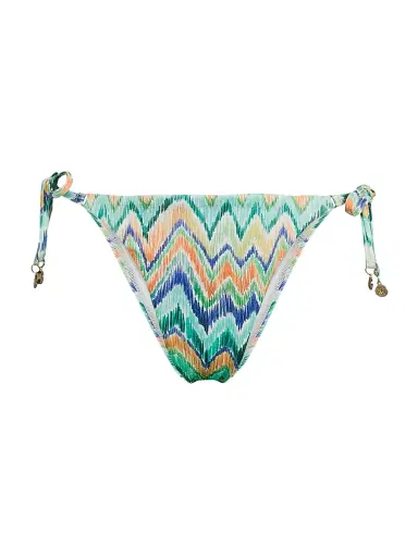 Milly Women's Chevron String Bikini Bottom - Tropical Multi - Size Large | Thumbnail 1 Milly Women's Chevron String Bikini Bottom - Tropical Multi - Size Large | Thumbnail 1
