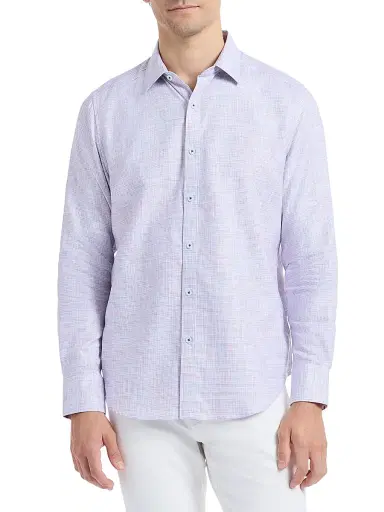 Robert Graham Men's Edison Textured Cotton Shirt | Thumbnail 3 Robert Graham Men's Edison Textured Cotton Shirt | Thumbnail 3