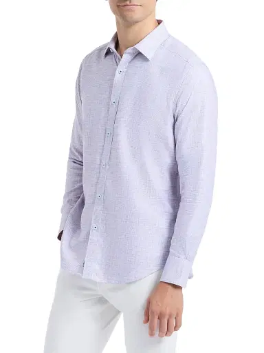 Robert Graham Men's Edison Textured Cotton Shirt | Thumbnail 4 Robert Graham Men's Edison Textured Cotton Shirt | Thumbnail 4