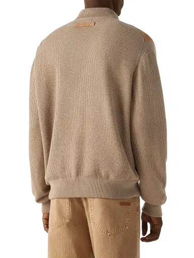 ZEGNA Men's Cashmere Bomber Jacket - Beige | Thumbnail 3 ZEGNA Men's Cashmere Bomber Jacket - Beige | Thumbnail 3