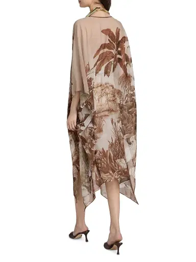 Kobi Halperin Women's Everleigh Printed Chiffon Cover-Up Dress - Natural Multi - Size XL | Thumbnail 4 Kobi Halperin Women's Everleigh Printed Chiffon Cover-Up Dress - Natural Multi - Size XL | Thumbnail 4