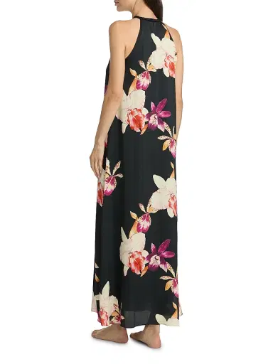 Kobi Halperin Women's Jennie Halterneck Maxi Dress - Black Multi | Thumbnail 5 Kobi Halperin Women's Jennie Halterneck Maxi Dress - Black Multi | Thumbnail 5