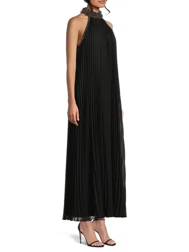 Ungaro Women's Monroe Embellished Pleated Maxi Dress | Thumbnail 4 Ungaro Women's Monroe Embellished Pleated Maxi Dress | Thumbnail 4