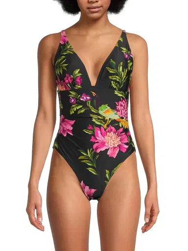 Kobi Halperin Women's Cornelia Floral One-Piece Swimsuit - Black Multi | Thumbnail 3 Kobi Halperin Women's Cornelia Floral One-Piece Swimsuit - Black Multi | Thumbnail 3