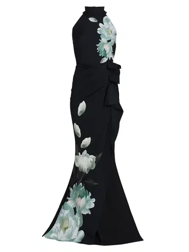 Chiara Boni La Petite Robe Women's Gudrum Floral Trumpet Gown | Thumbnail 1 Chiara Boni La Petite Robe Women's Gudrum Floral Trumpet Gown | Thumbnail 1