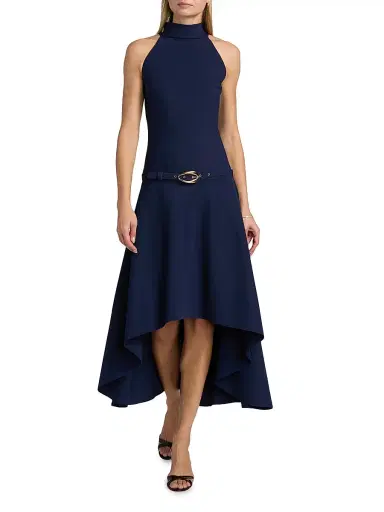 Chiara Boni La Petite Robe Women's Gurahim Sleeveless High-Low Midi-Dress | Thumbnail 3 Chiara Boni La Petite Robe Women's Gurahim Sleeveless High-Low Midi-Dress | Thumbnail 3