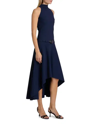 Chiara Boni La Petite Robe Women's Gurahim Sleeveless High-Low Midi-Dress | Thumbnail 4 Chiara Boni La Petite Robe Women's Gurahim Sleeveless High-Low Midi-Dress | Thumbnail 4