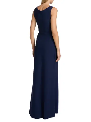 Chiara Boni La Petite Robe Women's Heiha Surplice Belted Gown | Thumbnail 5 Chiara Boni La Petite Robe Women's Heiha Surplice Belted Gown | Thumbnail 5