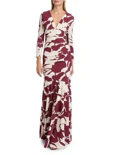 Chiara Boni La Petite Robe Women's Riensen Ambstract Trumpet Gown | Thumbnail 2 Chiara Boni La Petite Robe Women's Riensen Ambstract Trumpet Gown | Thumbnail 2