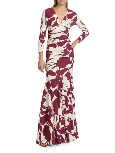Chiara Boni La Petite Robe Women's Riensen Ambstract Trumpet Gown | Thumbnail 3 Chiara Boni La Petite Robe Women's Riensen Ambstract Trumpet Gown | Thumbnail 3