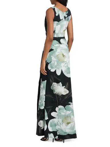 Chiara Boni La Petite Robe Women's Heiha Floral Belted A-Line Gown - Cher White | Thumbnail 5 Chiara Boni La Petite Robe Women's Heiha Floral Belted A-Line Gown - Cher White | Thumbnail 5