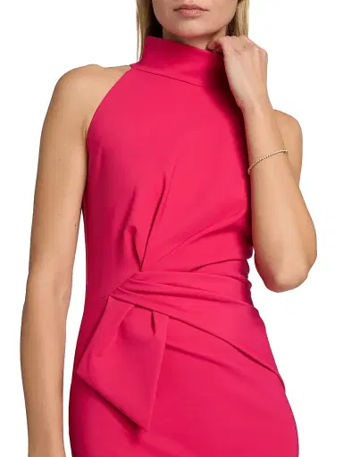 Chiara Boni La Petite Robe Women's Gulek Asymmetric Cocktail Midi-Dress | Thumbnail 6 Chiara Boni La Petite Robe Women's Gulek Asymmetric Cocktail Midi-Dress | Thumbnail 6