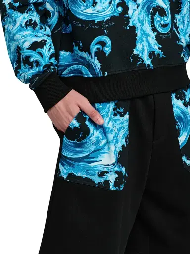 Versace Jeans Couture Men's Cotton Gym Shorts - Black - Size Small | Thumbnail 6 Versace Jeans Couture Men's Cotton Gym Shorts - Black - Size Small | Thumbnail 6